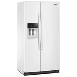 Whirlpool WRSC5536RW Side by Side Refrigerator, 36 inch Width, Counter Depth, Ice Dispenser (Thru Door), Water Dispenser (Exterior), 21 cu. ft. Capacity, White colour
