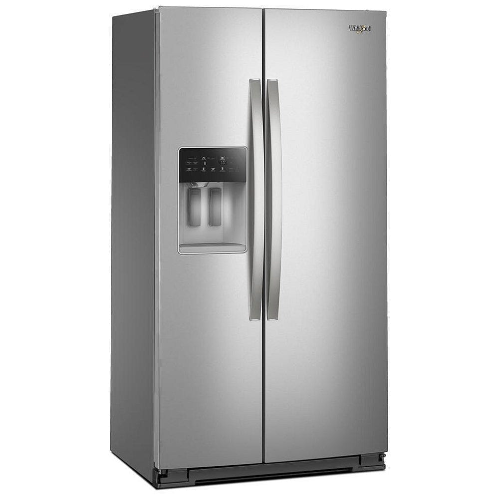 Whirlpool WRSC5536RZ Side by Side Refrigerator, 36 inch Width, Counter Depth, Ice Dispenser (Thru Door), Water Dispenser (Exterior), 21 cu. ft. Capacity, Stainless Steel colour