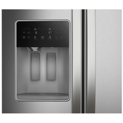 Whirlpool WRSC5536RZ Side by Side Refrigerator, 36 inch Width, Counter Depth, Ice Dispenser (Thru Door), Water Dispenser (Exterior), 21 cu. ft. Capacity, Stainless Steel colour