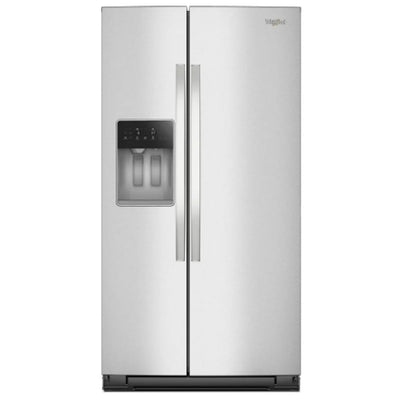 Whirlpool WRSC6536RZ Side by Side Refrigerator, 36 inch Width, Ice Dispenser (Thru Door), Water Dispenser (Exterior), 28 cu. ft. Capacity, S colour