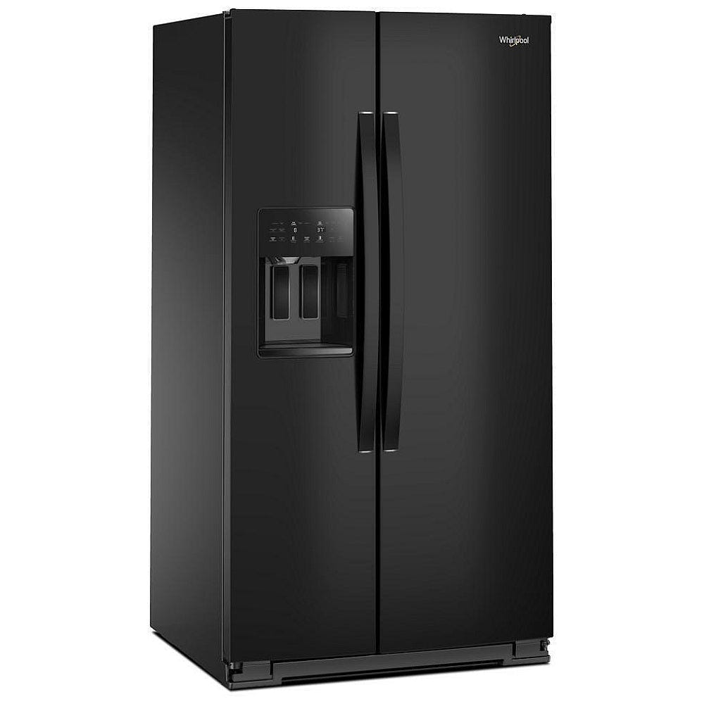 Whirlpool WRSF5536RB Side by Side Refrigerator, 36 inch Width, Ice Dispenser, 28.49 cu. ft. Capacity, Black Colour