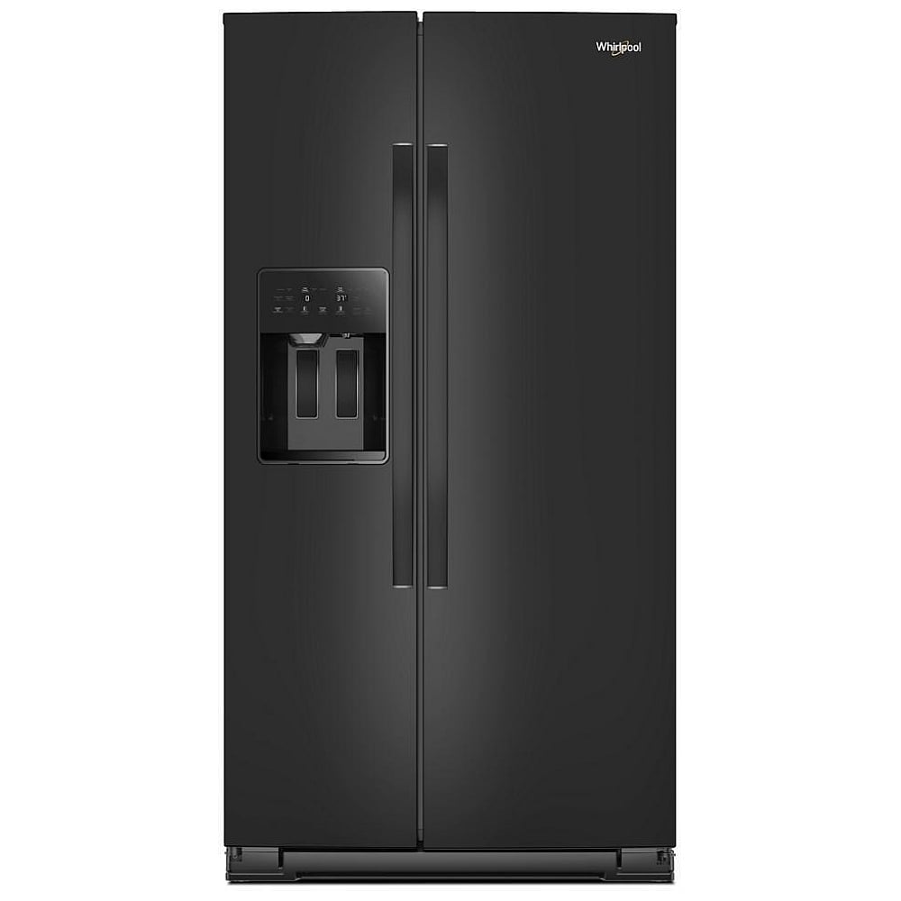 Whirlpool WRSF5536RB Side by Side Refrigerator, 36 inch Width, Ice Dispenser (Thru Door), Water Dispenser (Exterior), 28.49 cu. ft. Capacity, Black colour