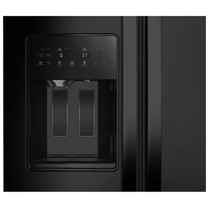 Whirlpool WRSF5536RB Side by Side Refrigerator, 36 inch Width, Ice Dispenser, 28.49 cu. ft. Capacity, Black Colour