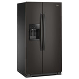 Whirlpool WRSF5536RV Side by Side Refrigerator, 36 inch Width, Ice Dispenser (Thru Door), Water Dispenser (Exterior), 28.49 cu. ft. Capacity, Black Stainless Steel colour