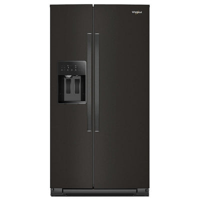 Whirlpool WRSF5536RV Side by Side Refrigerator, 36 inch Width, Ice Dispenser (Thru Door), Water Dispenser (Exterior), 28.49 cu. ft. Capacity, Black Stainless Steel colour