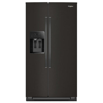 Whirlpool WRSF5536RV Side by Side Refrigerator, 36 inch Width, Ice Dispenser (Thru Door), Water Dispenser (Exterior), 28.49 cu. ft. Capacity, Black Stainless Steel colour