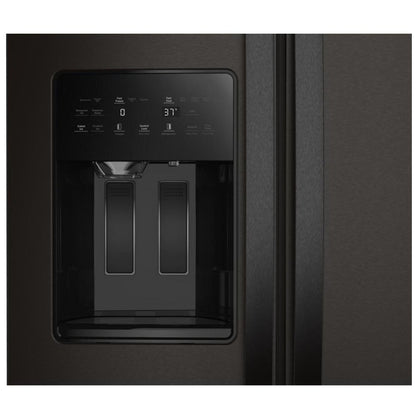 Whirlpool WRSF5536RV Side by Side Refrigerator, 36 inch Width, Ice Dispenser (Thru Door), Water Dispenser (Exterior), 28.49 cu. ft. Capacity, Black Stainless Steel colour