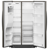 Whirlpool WRSF5536RV Side by Side Refrigerator, 36 inch Width, Ice Dispenser (Thru Door), Water Dispenser (Exterior), 28.49 cu. ft. Capacity, Black Stainless Steel colour