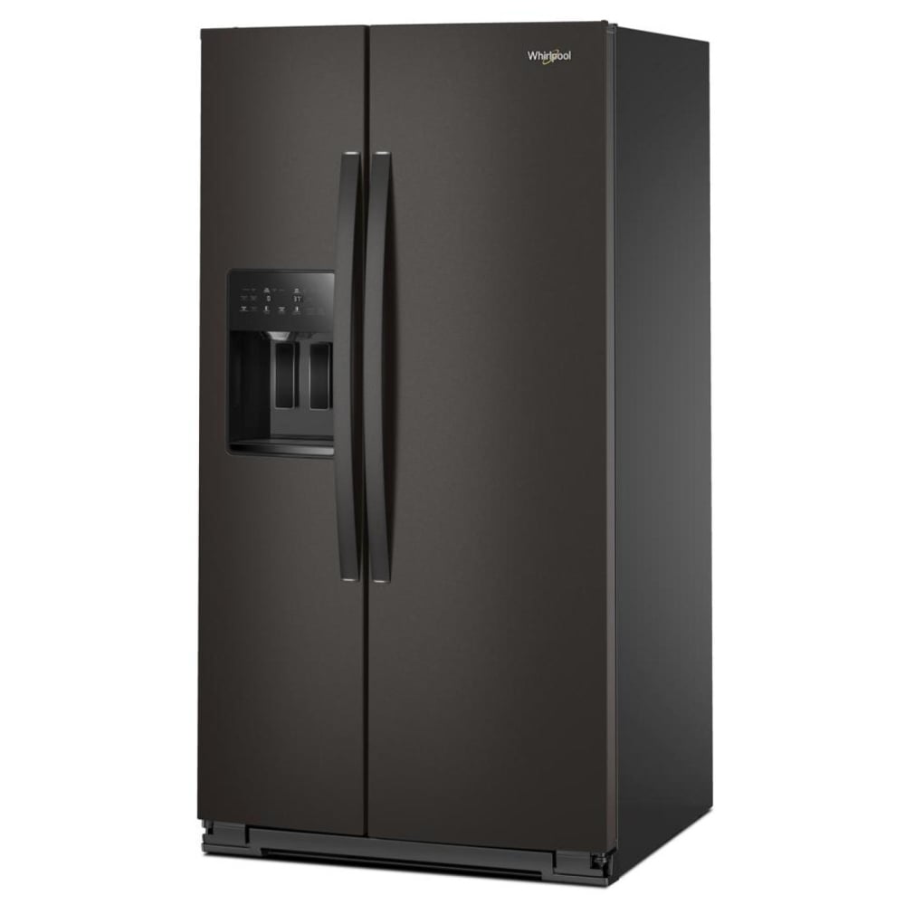 Whirlpool WRSF5536RV Side by Side Refrigerator, 36 inch Width, Ice Dispenser (Thru Door), Water Dispenser (Exterior), 28.49 cu. ft. Capacity, Black Stainless Steel colour