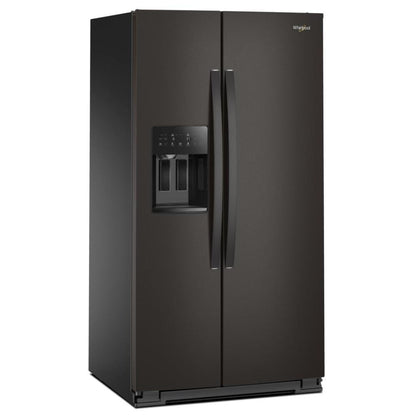 Whirlpool WRSF5536RV Side by Side Refrigerator, 36 inch Width, Ice Dispenser (Thru Door), Water Dispenser (Exterior), 28.49 cu. ft. Capacity, Black Stainless Steel colour