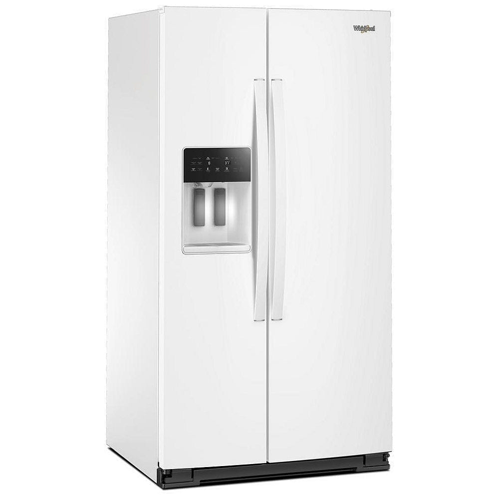 Whirlpool WRSF5536RW Side by Side Refrigerator, 36 inch Width, Ice Dispenser, 28.49 cu. ft. Capacity, White Colour