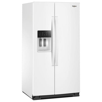 Whirlpool WRSF5536RW Side by Side Refrigerator, 36 inch Width, Ice Dispenser, 28.49 cu. ft. Capacity, White Colour