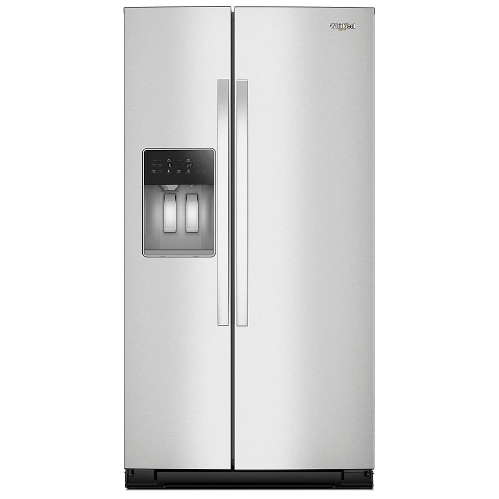 Whirlpool WRSF5536RZ Side by Side Refrigerator, 36 inch Width, Ice Dispenser (Thru Door), Water Dispenser (Exterior), 28.49 cu. ft. Capacity, FingerPrint Resistant Stainless Steel colour