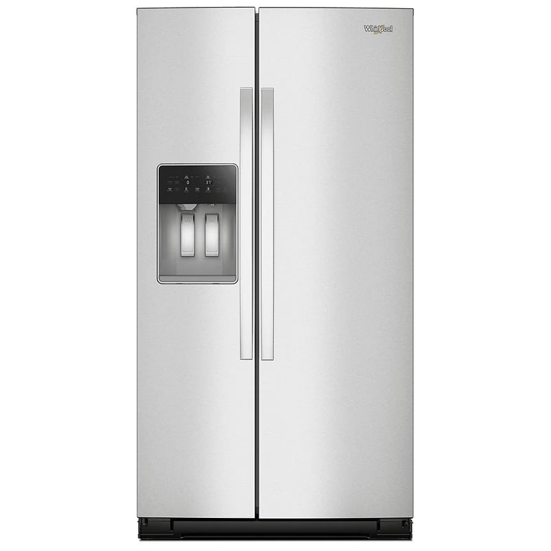 Whirlpool WRSF5536RZ Side by Side Refrigerator, 36 inch Width, Ice Dispenser (Thru Door), Water Dispenser (Exterior), 28.49 cu. ft. Capacity, FingerPrint Resistant Stainless Steel colour