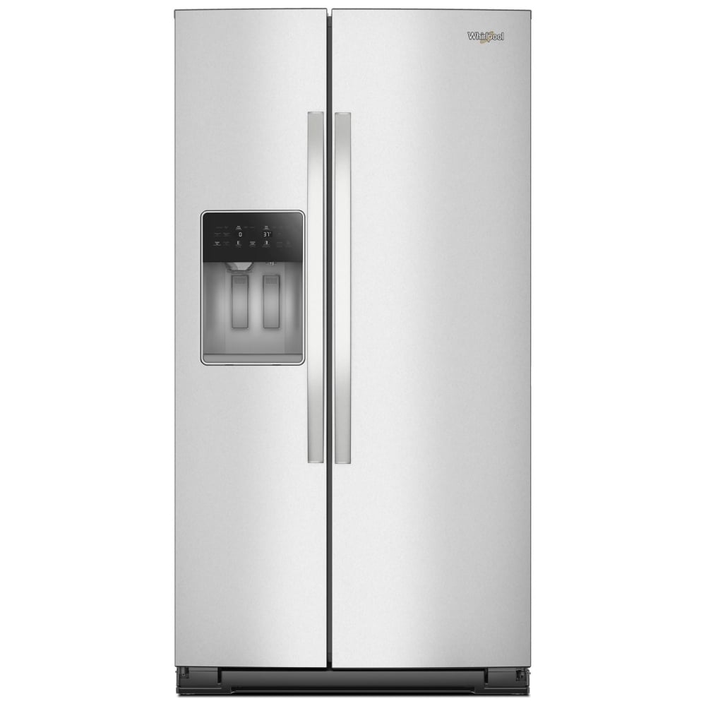Whirlpool WRSF6536RZ Side by Side Refrigerator, 36 inch Width, Ice Dispenser (Thru Door), Water Dispenser (Exterior), 28.4 cu. ft. Capacity, FingerPrint Resistant Stainless Steel colour