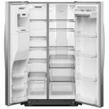 Whirlpool WRSF6536RZ Side by Side Refrigerator, 36 inch Width, Ice Dispenser (Thru Door), Water Dispenser (Exterior), 28.4 cu. ft. Capacity, FingerPrint Resistant Stainless Steel colour
