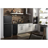 Whirlpool WRT112CZJB Top Freezer Refrigerator, 24 inch Width, 11.6 cu. ft. Capacity, Optional Ice Maker (Special Order), Counter Depth, Black colour
