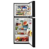 Whirlpool WRT112CZJB Top Freezer Refrigerator, 24 inch Width, 11.6 cu. ft. Capacity, Optional Ice Maker (Special Order), Counter Depth, Black colour