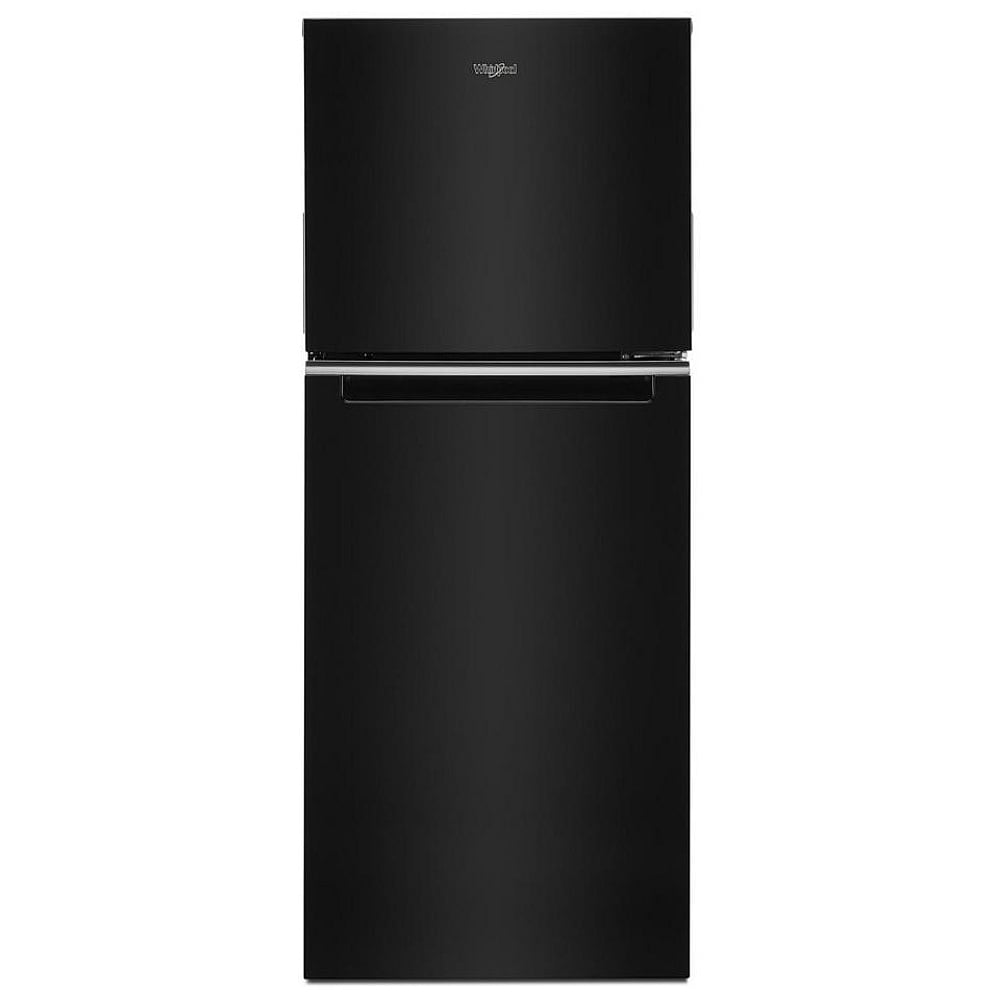 Whirlpool WRT112CZJB Top Freezer Refrigerator, 24 inch Width, 11.6 cu. ft. Capacity, Optional Ice Maker (Special Order), Counter Depth, Black colour