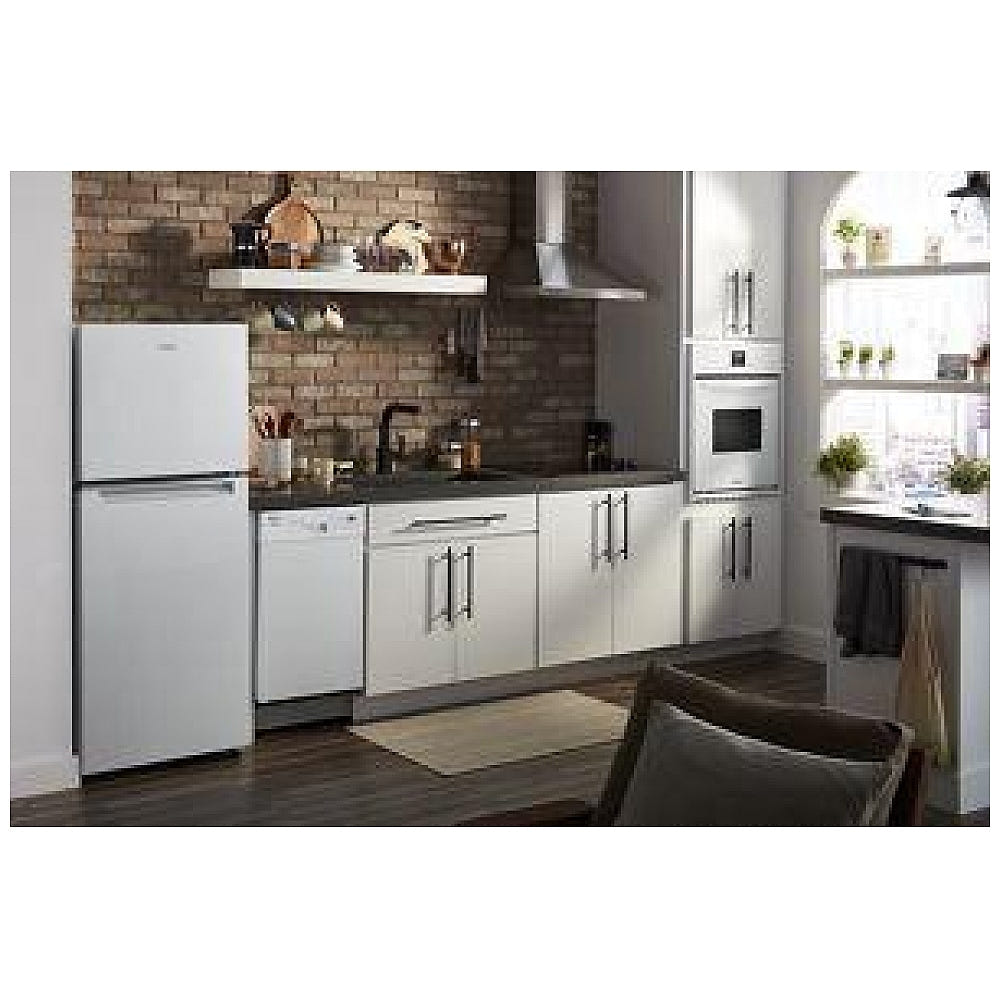 Whirlpool WRT112CZJW Top Freezer Refrigerator, 24 inch Width, 11.6 cu. ft. Capacity, Optional Ice Maker (Special Order), Counter Depth, White colour