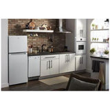 Whirlpool WRT112CZJW Top Freezer Refrigerator, 24 inch Width, 11.6 cu. ft. Capacity, Optional Ice Maker (Special Order), Counter Depth, White colour