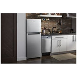 Whirlpool WRT112CZJZ Top Freezer Refrigerator, 24 inch Width, 11.6 cu. ft. Capacity, Optional Ice Maker (Special Order), Counter Depth, Stainless Steel colour