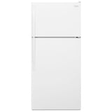 Whirlpool WRT134TFDW Top Freezer Refrigerator, 28 inch Width, 14.6 cu. ft. Capacity, Optional Ice Maker (Special Order), White colour