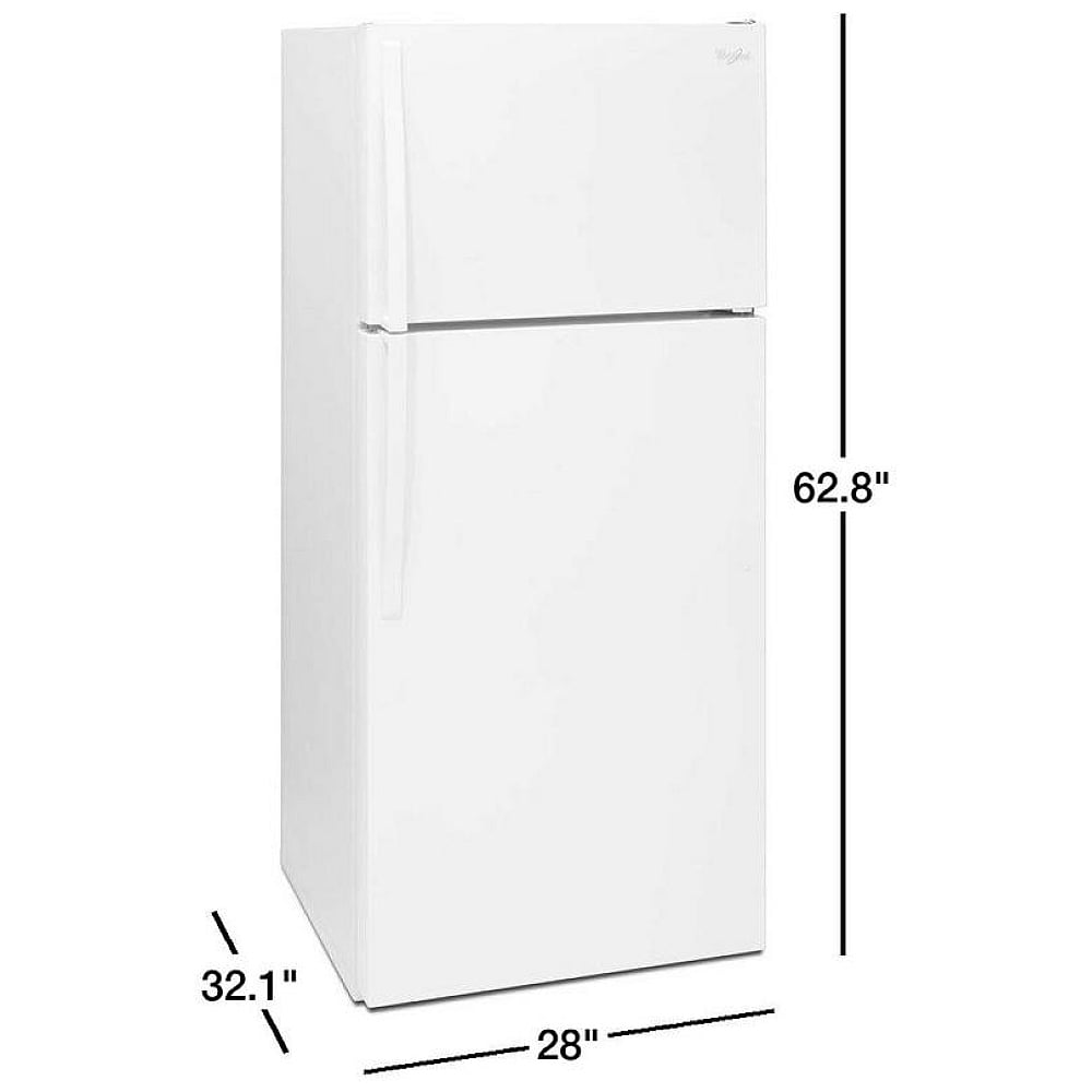 Whirlpool WRT134TFDW Top Freezer Refrigerator