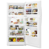 Whirlpool WRT134TFDW Top Freezer Refrigerator, 28 inch Width, 14.6 cu. ft. Capacity, Optional Ice Maker (Special Order), White colour