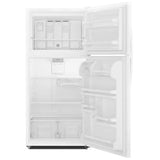 Whirlpool WRT148FZDW Top Freezer Refrigerator, 30 inch Width, 18.2 cu. ft. Capacity, Optional Ice Maker (Special Order), ENERGY STAR Certified, White colour