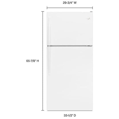 Whirlpool WRT148FZDW Top Freezer Refrigerator