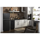 Whirlpool WRT312CZJB Top Freezer Refrigerator, 24 inch Width, 11.6 cu. ft. Capacity, Optional Ice Maker (Special Order), Counter Depth, Black colour