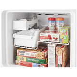 Side view of Whirlpool WRT312CZJW Top Freezer Refrigerator