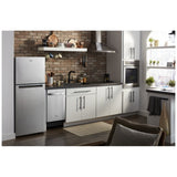 Whirlpool WRT312CZJZ Top Freezer Refrigerator, 24 inch Width, 11.6 cu. ft. Capacity, Optional Ice Maker (Special Order), Counter Depth, Stainless Steel colour