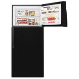 Whirlpool WRT314TFDB Top Freezer Refrigerator, 28 inch Width, 14.3 cu. ft. Capacity, Optional Ice Maker (Special Order), Black colour