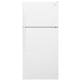 Whirlpool WRT314TFDW Top Freezer Refrigerator, 28 inch Width, 14.3 cu. ft. Capacity, Optional Ice Maker (Special Order), White colour
