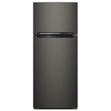 Whirlpool WRT518SZKV Top Freezer Refrigerator, 28 inch Width, 17.6 cu. ft. Capacity, Optional Ice Maker (Special Order), Black Stainless Steel colour