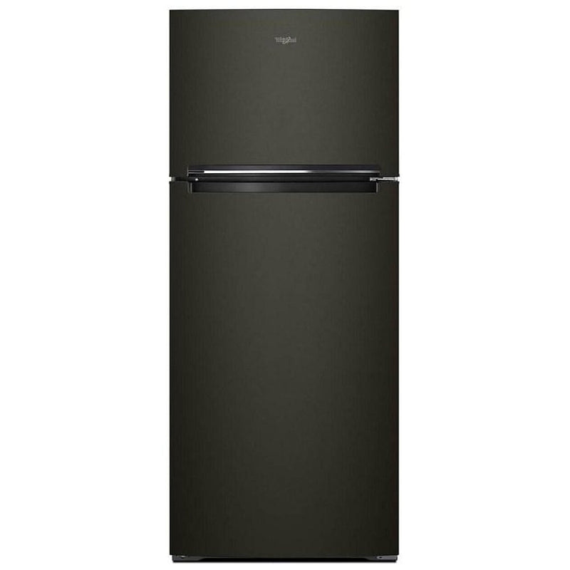 Whirlpool WRT518SZKV Top Freezer Refrigerator, 28 inch Width, 17.6 cu. ft. Capacity, Optional Ice Maker (Special Order), Black Stainless Steel colour