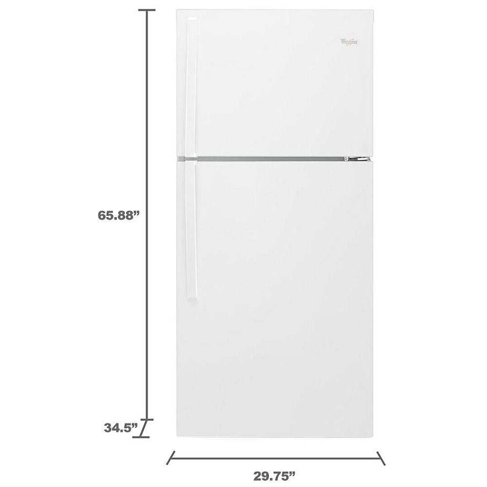 Whirlpool WRT519SZDW Top Freezer Refrigerator
