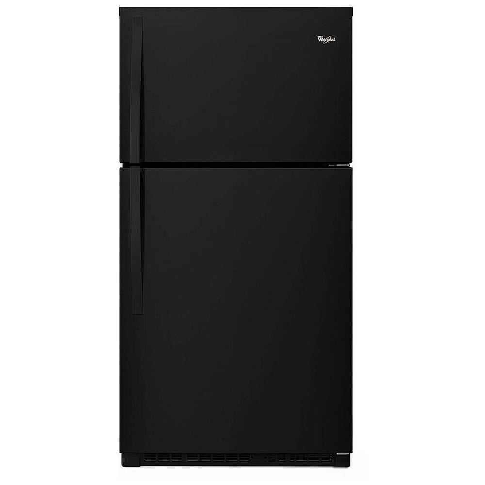 Whirlpool WRT541SZDB Top Freezer Refrigerator, 33 inch Width, 21.3 cu. ft. Capacity, Optional Ice Maker (Special Order), Black colour