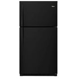 Whirlpool WRT541SZDB Top Freezer Refrigerator, 33 inch Width, 21.3 cu. ft. Capacity, Optional Ice Maker (Special Order), Black colour