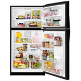 Whirlpool WRT541SZDB Top Freezer Refrigerator, 33 inch Width, 21.3 cu. ft. Capacity, Optional Ice Maker (Special Order), Black colour
