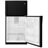 Whirlpool WRT541SZDB Top Freezer Refrigerator, 33 inch Width, 21.3 cu. ft. Capacity, Optional Ice Maker (Special Order), Black colour