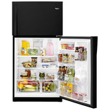 Whirlpool WRT541SZDB Top Freezer Refrigerator, 33 inch Width, 21.3 cu. ft. Capacity, Optional Ice Maker (Special Order), Black colour