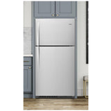 Whirlpool WRT541SZDM Top Freezer Refrigerator, 33 inch Width, 21.3 cu. ft. Capacity, Optional Ice Maker (Special Order), Stainless Steel colour