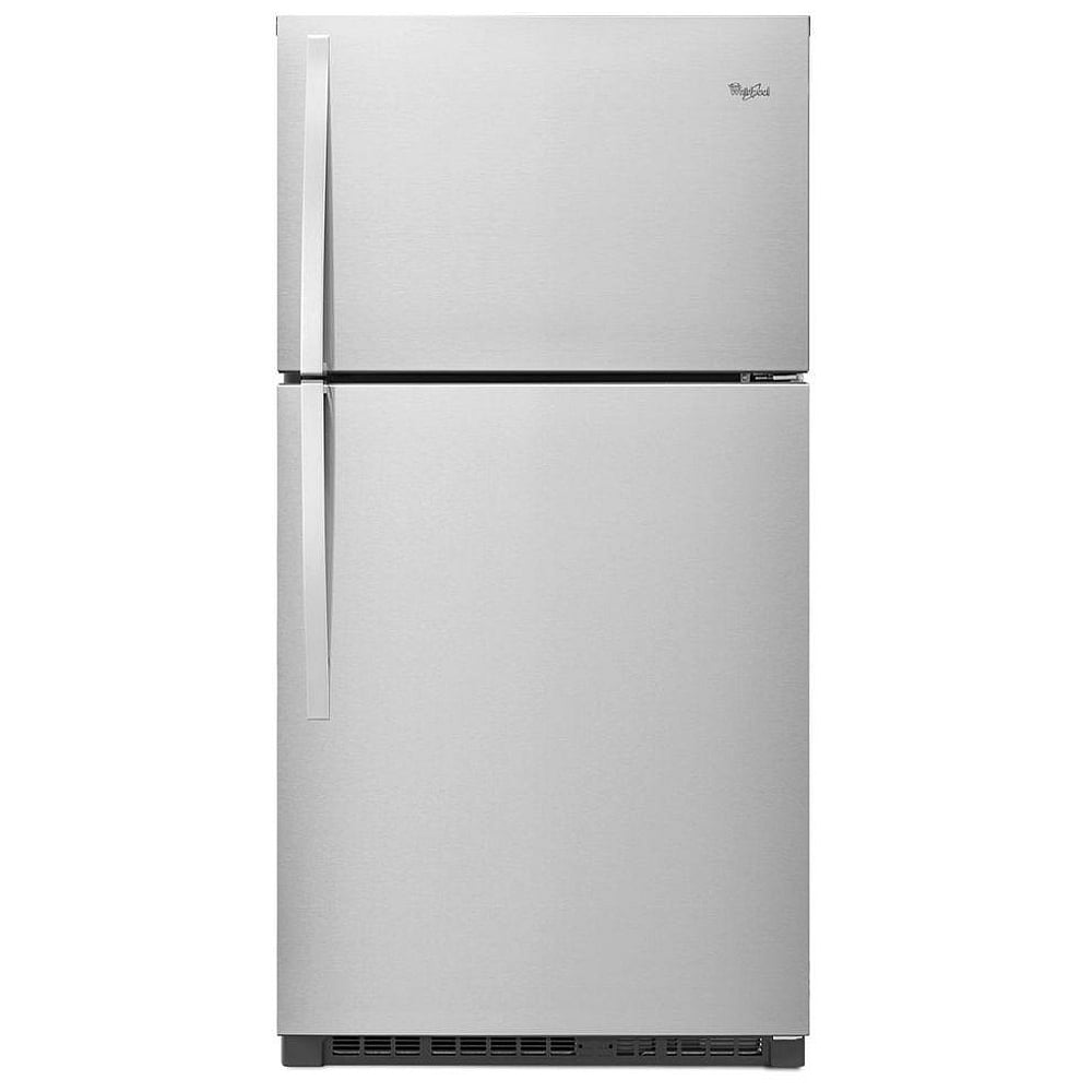 Whirlpool WRT541SZDM Top Freezer Refrigerator, 33 inch Width, 21.3 cu. ft. Capacity, Optional Ice Maker (Special Order), Stainless Steel colour