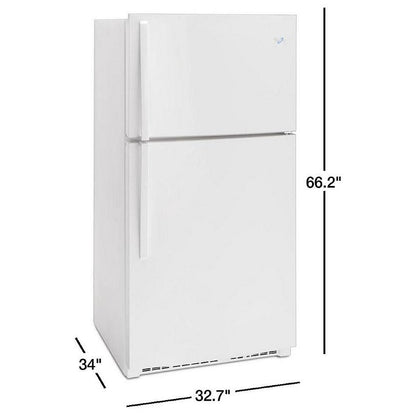Whirlpool WRT541SZDW Top Freezer Refrigerator