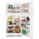 Whirlpool WRT541SZDW Top Freezer Refrigerator, 33 inch Width, 21.3 cu. ft. Capacity, Optional Ice Maker (Special Order), White colour