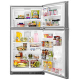 Whirlpool WRT541SZDZ Top Freezer Refrigerator, 33 inch Width, 21.3 cu. ft. Capacity, Optional Ice Maker (Special Order), Stainless Steel colour