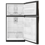 Whirlpool WRT541SZHV Top Freezer Refrigerator, 33 inch Width, 21.3 cu. ft. Capacity, Optional Ice Maker (Special Order), Black Stainless Steel colour
